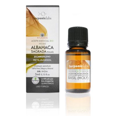 Aceite esencial de Tulsi/Albahaca Sagrada BÍO 5ml