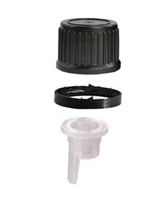 Tapón Dropper Negro PFP18