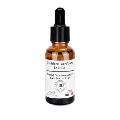 Exfoliante  para Pieles Problemáticas: Acetil Glucosamina 7% + Ácido Succínico 2% 30ml
