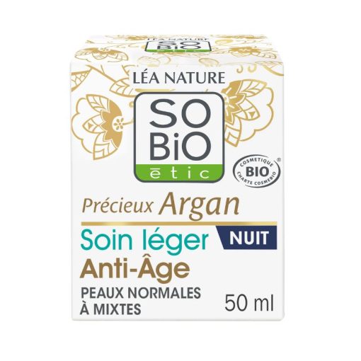 Crema ligera de noche Anti-edad para pieles normales a mixtas Bio - 50ml - Imagen 2